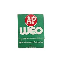 Vintage A&amp;P Grocery Store Matchbook WEO Advertising Used Collectible - $6.79 CAD