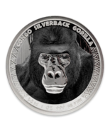 1 Oz Silver Coin 2016 5000 CFA Francs Congo Scottsdale Color Silverback ... - £101.81 GBP