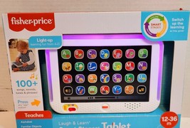 Mattel CHC74 Fisher Price Laugh &amp; Learn Smart Stages Tablet Gold babys first new - £9.87 GBP