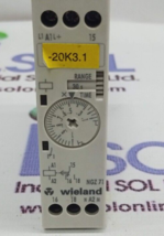 WIELAND R2.065.0060.0 ON-delay multi-range timer relay NGZ 71 AC/DC 24-240V - £180.04 GBP