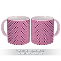 Polka Dots Pattern : Gift Mug Baby Shower Pink Background Home Decor Abstract Ci - £12.70 GBP