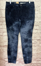 Dkny Womens Jegging Jeans Dark Blue Tie Dye Denim Stretch Cotton Size 10 New - £35.24 GBP
