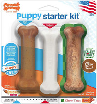 Nylabone Puppy Chew Starter Kit: Veterinarian-Approved Teething Solutions - £10.86 GBP+