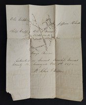 1870 antique written SURVEY PLATT MAP somerset pa CUPP RHOADS BOWMAN BAR... - $89.05