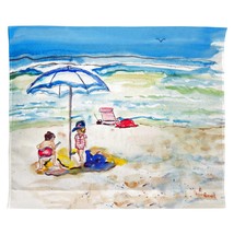 Betsy Drake Children At The Beach Outdoor Wall Hanging 24x30 - £38.69 GBP