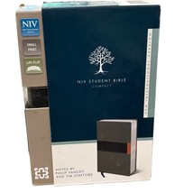NIV Student Bible Compact Concrete/Fatigue Green Italian Duo-Tone Small ... - $540.60 MXN