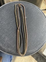 3x Vintage Bead Gun Barrow- Gold tone- Silver Tone 24” Long On Chain New... - €21,65 EUR