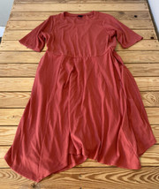 Torrid Women’s Ribbed Short Sleeve midi dress size 2 Coral E6 - £17.05 GBP