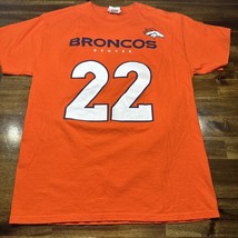 Denver Broncos #22 Anderson NFL Team Shirt Apparel 100% Cotton T-shirt M... - £14.06 GBP
