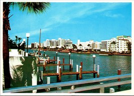 Indian Creek from Bridge at 41st Street Miami Beach FL Postcard PC23 - £3.92 GBP