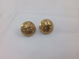 WWI Army Buttons Lot Of 2 By Steele &amp; Johnson, Shields Inc, Sigmund - £21.92 GBP