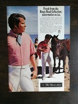 Vintage 1969 Sears King Road Collection Men&#39;s Wear Full Page Original Ad... - $6.92