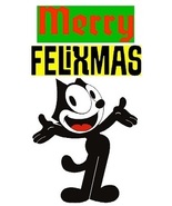 Merry Felixmas/ Felix The Cat Fridge Magnet #1 - $17.99