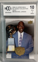 2009-10 Upper Deck MJ Legacy Collection Gold Michael Jordan #68 BCCG BGS 10 MINT - £18.15 GBP