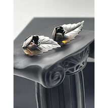 Vintage 925 Sterling Silver John Lauritzen Huggie Earrings - $51.23