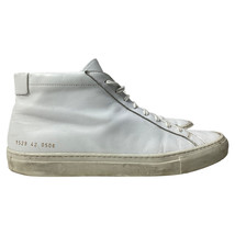 Common Projects Original Achilles Mid High-Top Sneakers In White Leather... - £85.71 GBP