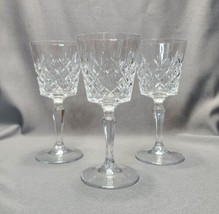 Cristal D&#39;Arques Durand Cannes Crystal Water Goblets Wine Glass Set (3) Glasses - £17.36 GBP