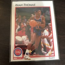 1991 NBA Hoops Basketball Card #13 Isiah Thomas, Pistons  - $1.00