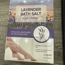 Lavender Foot Mask Natural Exfoliator for Dry Dead Skin, Callus, Peeling Foot Ma - £9.30 GBP