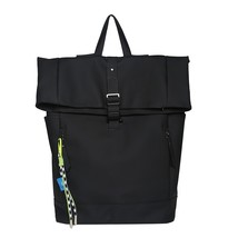 Lady&#39;s Leisure Large Bag Men Laptop Backpack Woman Nylon Roll Top Male Travel ba - £49.06 GBP