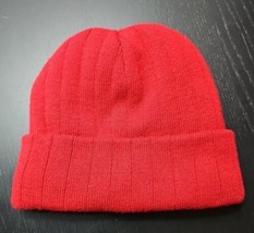 Thinsulate  Hat Cap Fitted Adult Knit Fleece Lined Burnt Orange Mens Womens - £15.50 GBP