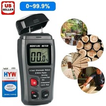Digital Lcd Wood Moisture Meter Detector Tester Humidity 0-99.9% Hygrome... - £22.02 GBP