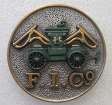 Fire MARK-Franklin Mint-Fire Insurance Of Baltimore F.I.Co. Pumper-PEWTER Plaque - £33.49 GBP