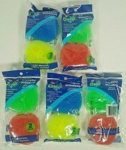 Lot of 5 Ritz 2PK Plastic Scourers 3.5&#39; Diameter M7281 - £8.21 GBP