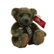 Vintage Russ Bears From The Past Winslow Plush Stuffed Animal Seated Green Tag - £11.98 GBP