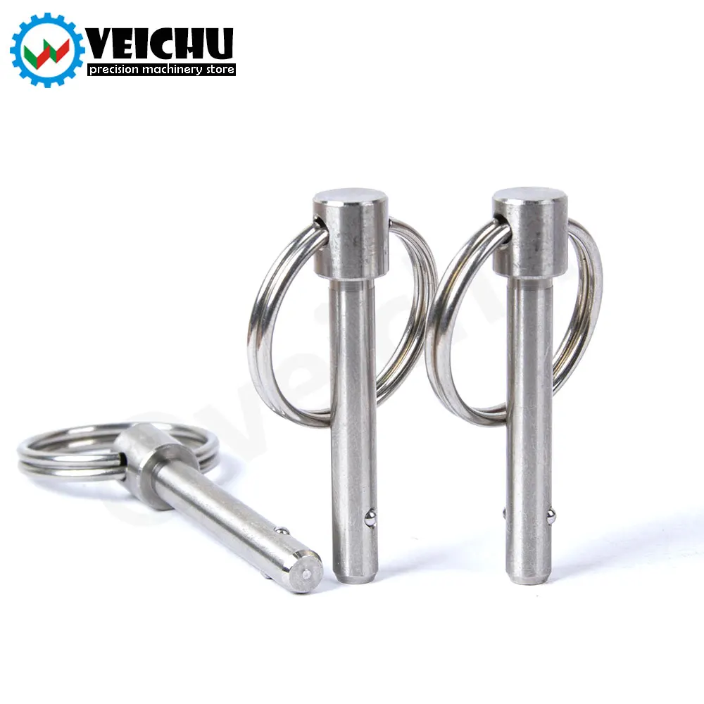 Sporting VCN114  1pcs Spring Type All Stainless Steel Ball Lock Pins With Pull R - £23.62 GBP