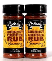 2 Ct Colonna 5.75 Oz Gourmet Coffee Rub Seasoning Best By 5/6/2024 - £15.97 GBP