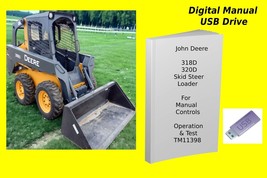 John Deere 318D 320D Skid Steer Loader Manual Controls Op &amp; Test Manual ... - £18.67 GBP