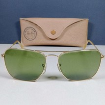 Ray Ban Bausch &amp; Lomb 1970-80&#39;s Caravan 58-16 G15 Sunglasses B+L USA w/Case - £195.83 GBP