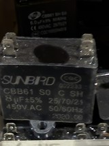 Sunbird CBB61 SO CSH capacitor Motor Run Capacitor 8µF 450V AC - $19.00