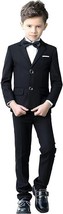YuanLu Boys Colorful Formal Suits 5 Piece Slim Fit Dresswear Suit Set 14 Years - £29.28 GBP