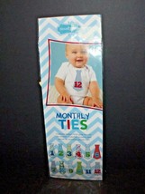 Mud Pie Baby Monthly Ties Stickers First Year Milestone New (Y) - $11.57