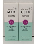 (2) DERMA GEEK Detoxifying Facial Serum, Beta Hydroxy Acid 1.3 fl oz New - £9.58 GBP