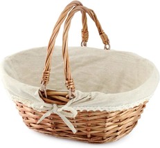 Cornucopia Wicker Basket With Handles (Natural Color), 13 X 10 X 6, And More. - £26.09 GBP