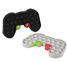 6.5&quot; VIDEO GAME CONTROLLER BUBBLE POPPERS SILICONE STRESS RELIEVER ty503... - £7.58 GBP