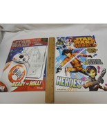 2 New Star Wars Rebels Books w/ stickers &amp; color &amp; Trace page Stocking S... - £6.61 GBP