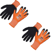 Work Gloves Orange US M, Waterproof Cut-Resistant HPPE - ProFlex 7551 (2... - $21.77