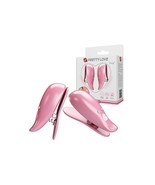 Pretty Love Leaf Wireless Vibrating Nipple Clamps Pink - $35.06 CAD