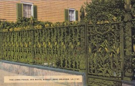 New Orleans Louisiana LA The Corn Fence 915 Royal Street Postcard D06 - $2.99
