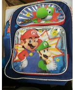 Super Mario bros kids backpack 12” nintendo super mario USED Good Condition - $285.37 MXN