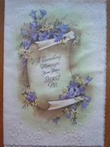 Vintage A revealing Message From Your Secret Pal Greeting Card Coronatio... - $4.99