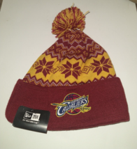 Cleveland Cavaliers Snowflake New Era Sports Knit Beanie New - £11.64 GBP