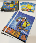 Vintage 1998 Pokeman Party Lot 8 Thank You Cards 3 Party Bags 4 Napkins ... - £14.60 GBP
