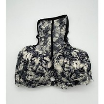 Pink Victoria&#39;s Secret Date Racerback Black White Floral Front Close Bra... - $9.79