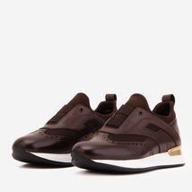 The Arcadia Brown Leather Men Sneaker image 2