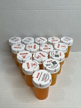 15  Amber Empty Pill Rx Bottles Vials Plastic 13 dram Storage Prescripti... - €9,51 EUR